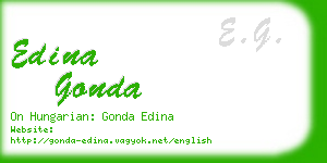 edina gonda business card